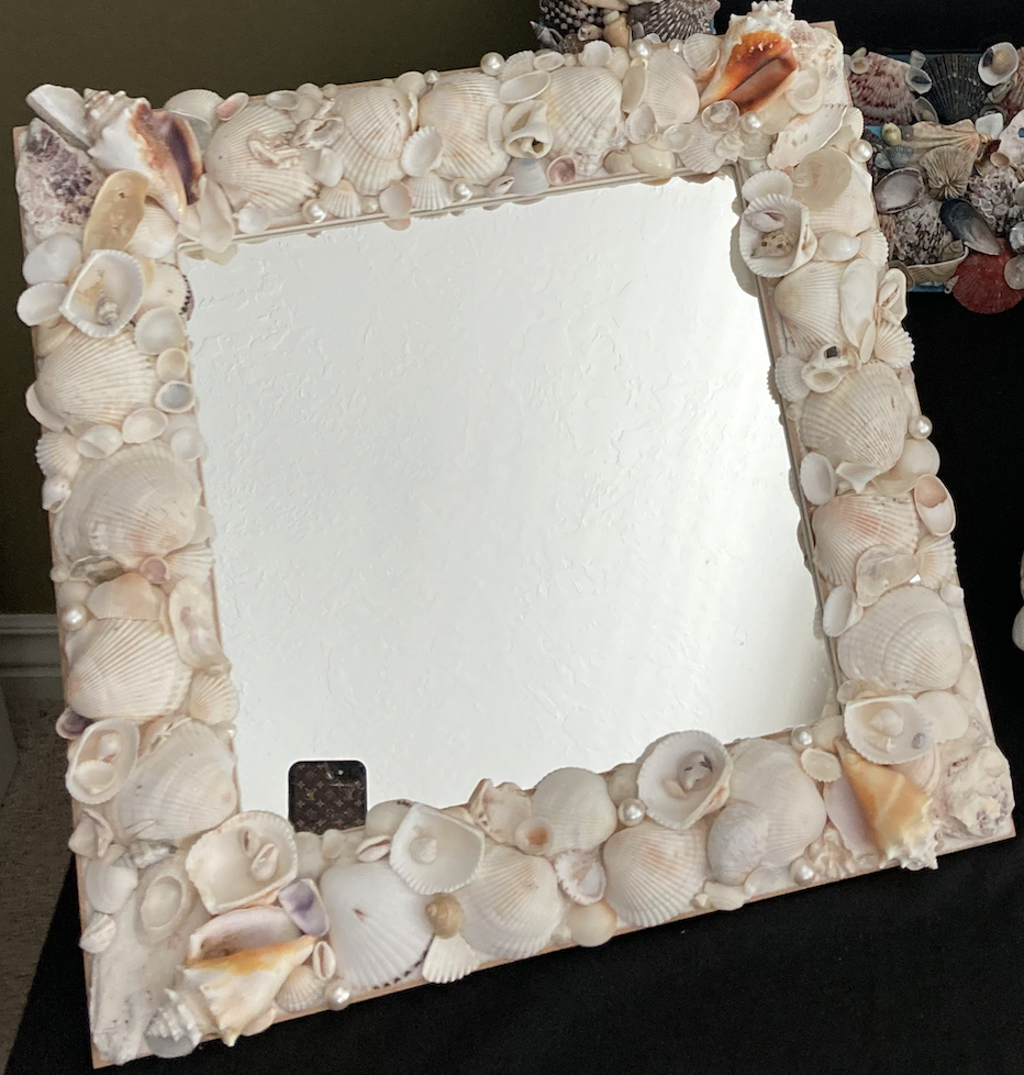 #5 Shell _ Pearl Mirror - SOLD